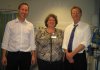 Left to right - Dr Stephen Rogers, Celia Ingham-Clark, Dr Will Zermansky